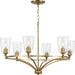 Progress Canada - Six Light Chandelier - Parkhurst - Brushed Bronze- Union Lighting Luminaires Decor