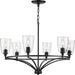 Progress Canada - Six Light Chandelier - Parkhurst - Matte Black- Union Lighting Luminaires Decor