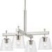 Progress Canada - Four Light Chandelier - Saffert - Brushed Nickel- Union Lighting Luminaires Decor