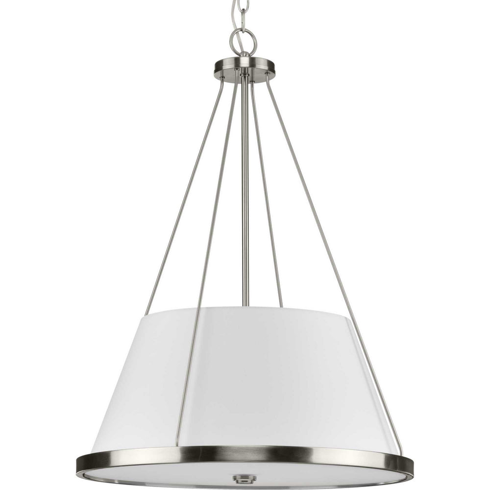 Progress Canada - Three Light Pendant - Saffert - Brushed Nickel- Union Lighting Luminaires Decor