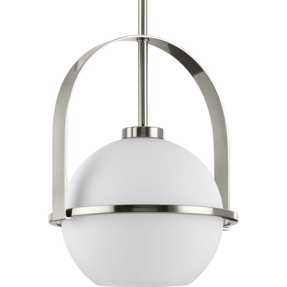 Progress Canada - One Light Pendant - Delayne - Brushed Nickel- Union Lighting Luminaires Decor