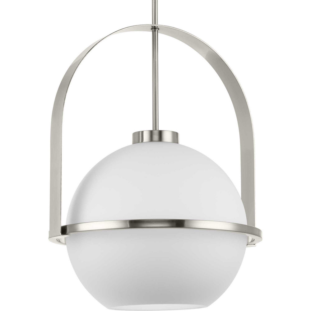 Progress Canada - One Light Pendant - Delayne - Brushed Nickel- Union Lighting Luminaires Decor