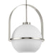 Progress Canada - One Light Pendant - Delayne - Brushed Nickel- Union Lighting Luminaires Decor