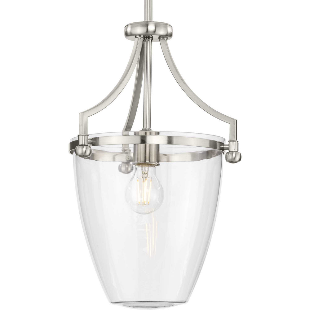 Progress Canada - One Light Pendant - Parkhurst - Brushed Nickel- Union Lighting Luminaires Decor