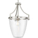 Progress Canada - One Light Pendant - Parkhurst - Brushed Nickel- Union Lighting Luminaires Decor