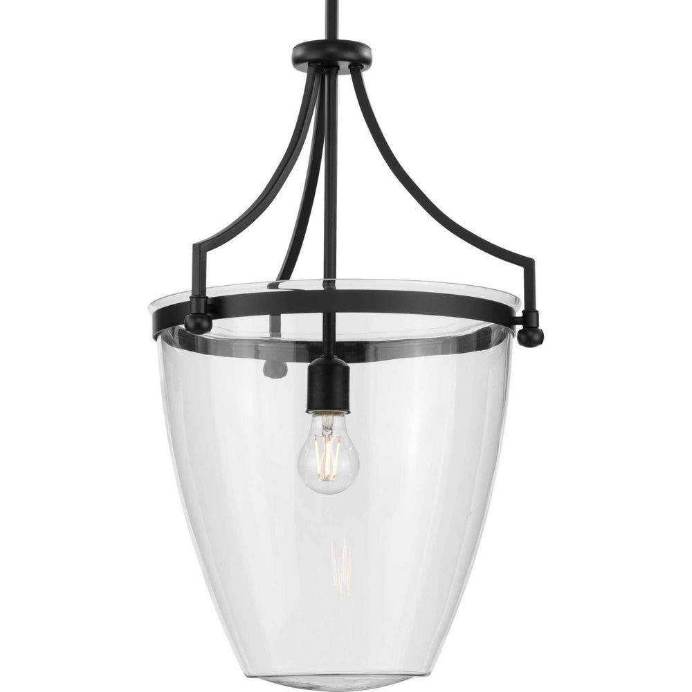 Progress Canada - One Light Pendant - Parkhurst - Matte Black- Union Lighting Luminaires Decor