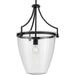 Progress Canada - One Light Pendant - Parkhurst - Matte Black- Union Lighting Luminaires Decor