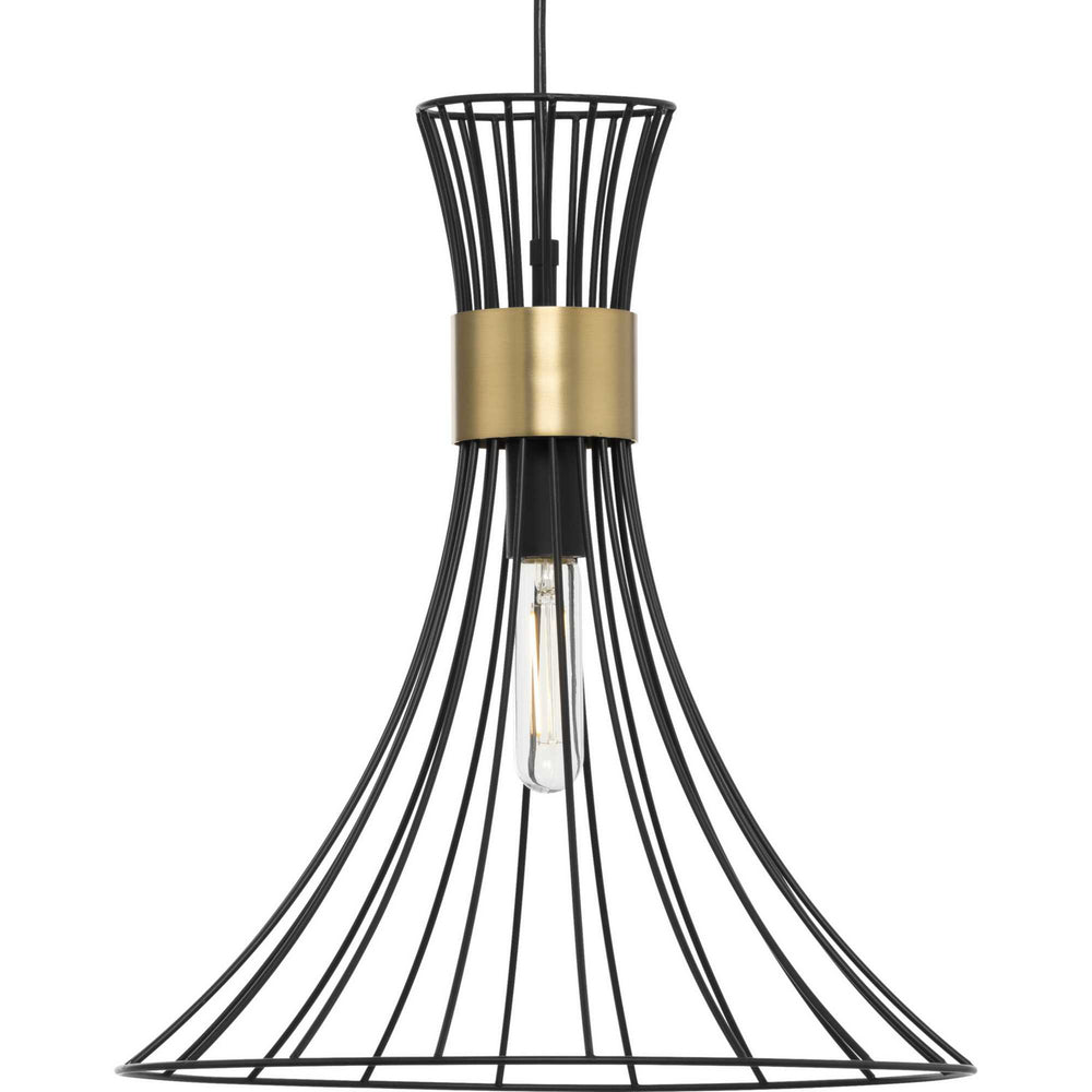 Progress Canada - One Light Pendant - Lorin - Matte Black- Union Lighting Luminaires Decor