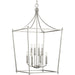 Progress Canada - Eight Light Foyer Chandelier - Parkhurst - Brushed Nickel- Union Lighting Luminaires Decor
