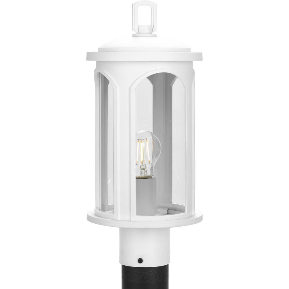 Progress Canada - One Light Outdoor Post Mount - Gables - Satin White- Union Lighting Luminaires Decor