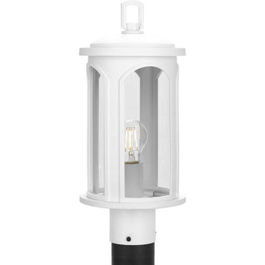 Progress Canada - One Light Outdoor Post Mount - Gables - Satin White- Union Lighting Luminaires Decor
