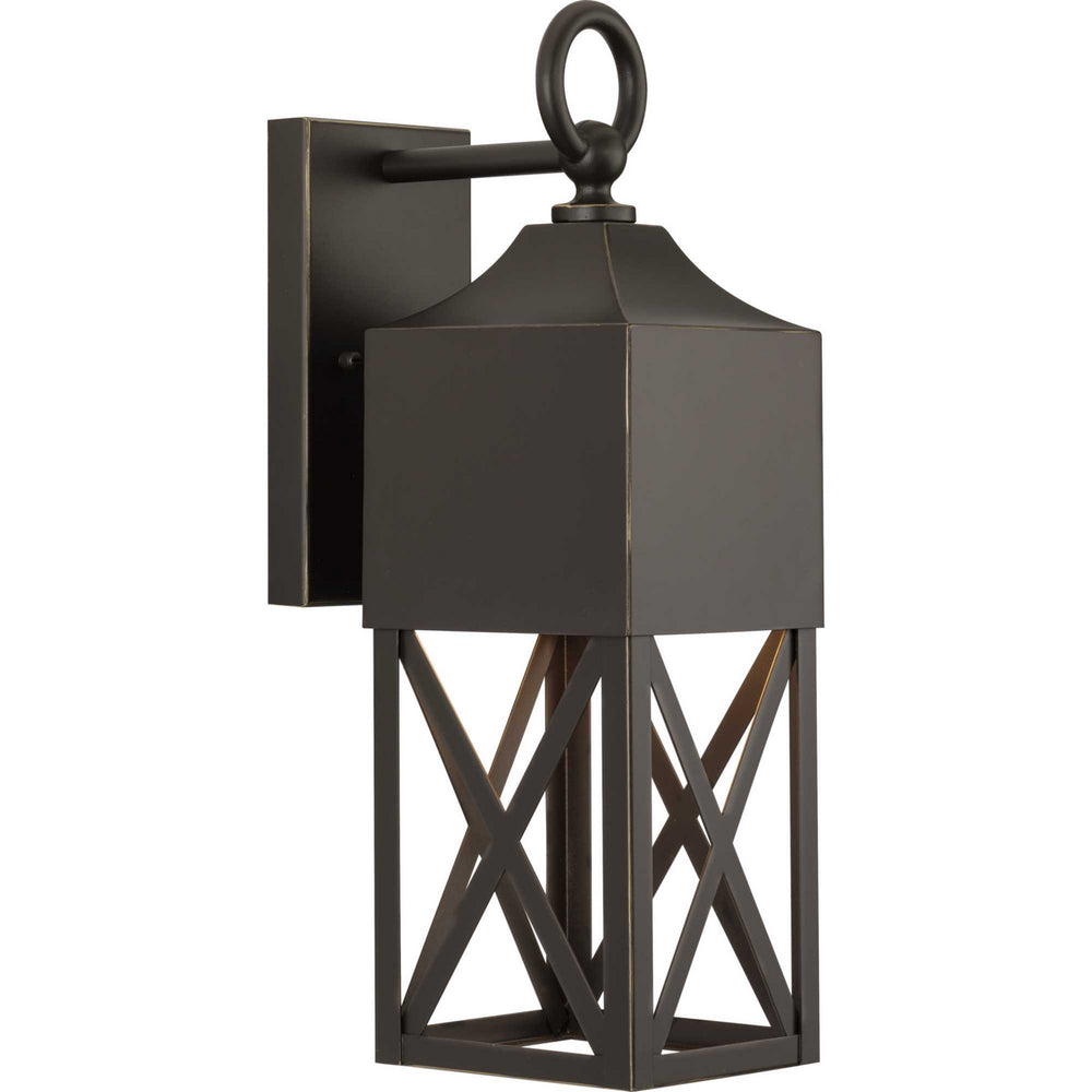 Progress Canada - One Light Outdoor Wall Lantern - Birkdale - Antique Bronze- Union Lighting Luminaires Decor