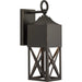 Progress Canada - One Light Outdoor Wall Lantern - Birkdale - Antique Bronze- Union Lighting Luminaires Decor