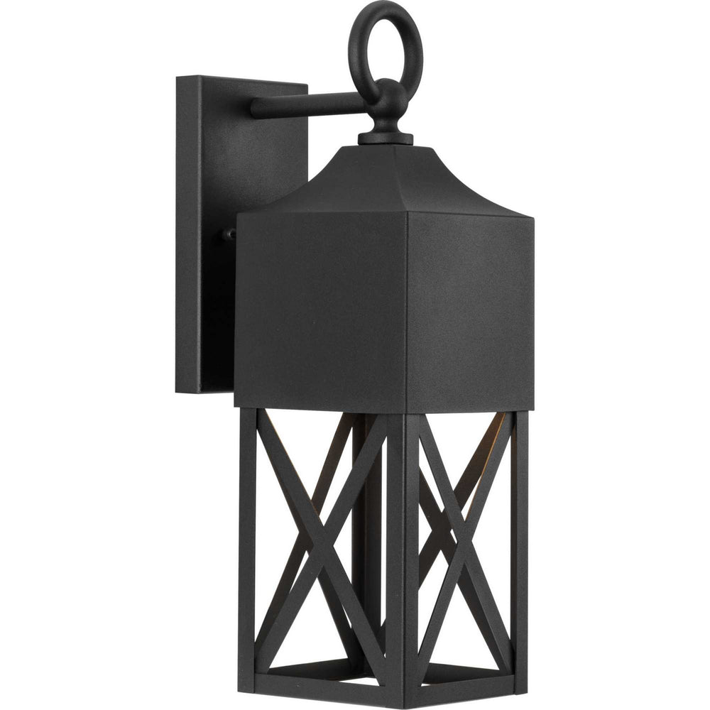 Progress Canada - One Light Outdoor Wall Lantern - Birkdale - Black- Union Lighting Luminaires Decor