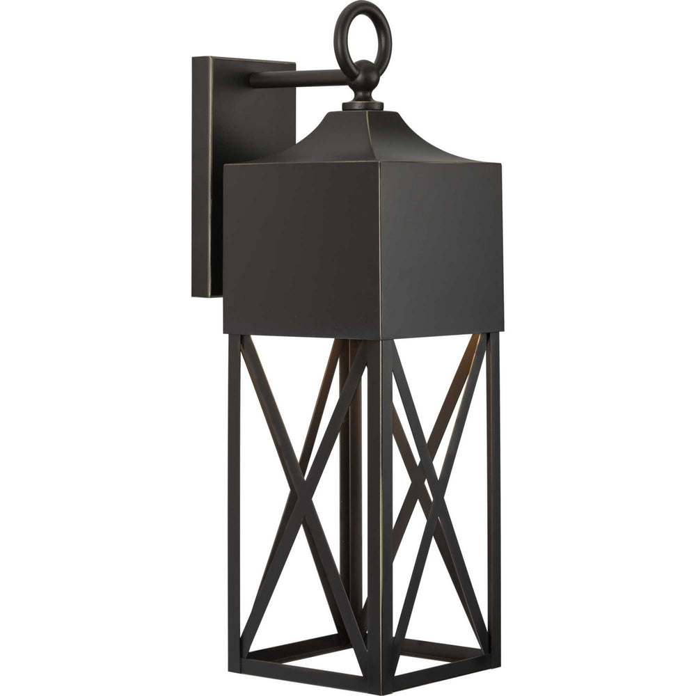 Progress Canada - One Light Outdoor Wall Lantern - Birkdale - Antique Bronze- Union Lighting Luminaires Decor