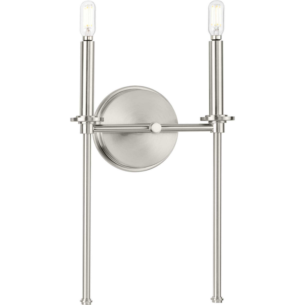 Progress Canada - Two Light Wall Bracket - Elara - Brushed Nickel- Union Lighting Luminaires Decor