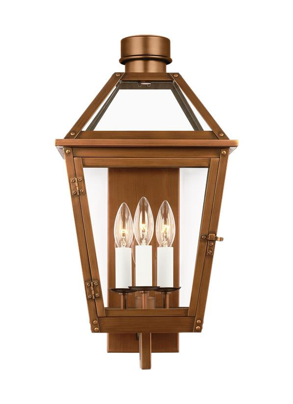 Visual Comfort Studio Canada - Three Light Wall Lantern - Hyannis - Natural Copper- Union Lighting Luminaires Decor