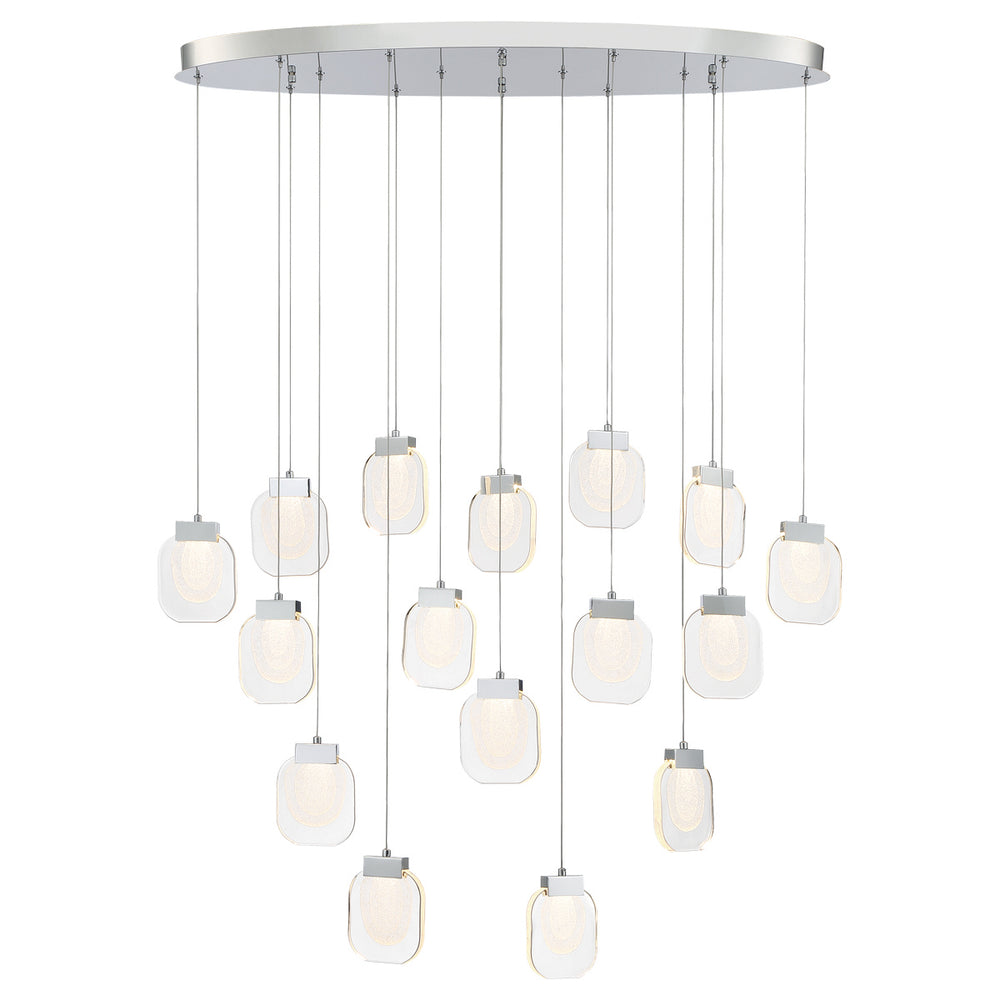 Eurofase Canada - LED Chandelier - Paget - Chrome- Union Lighting Luminaires Decor