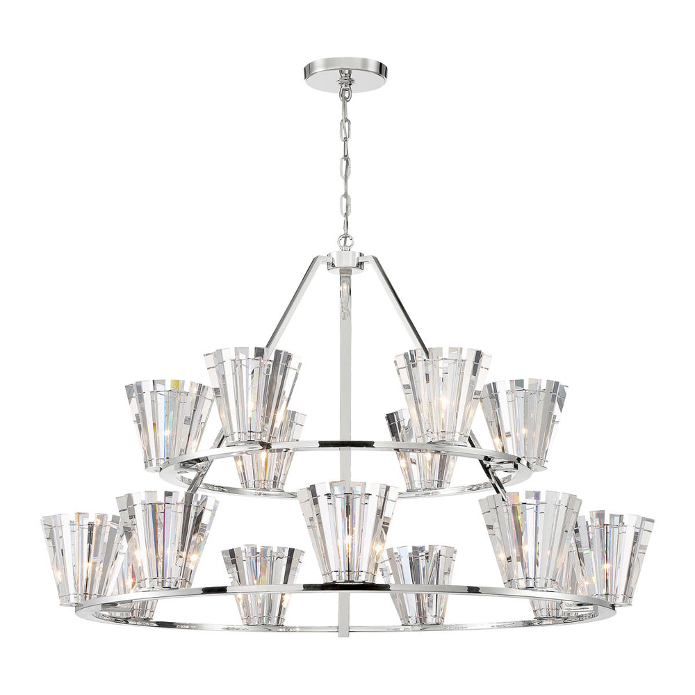 Eurofase Canada - 15 Light Chandelier - Ricca - Chrome- Union Lighting Luminaires Decor