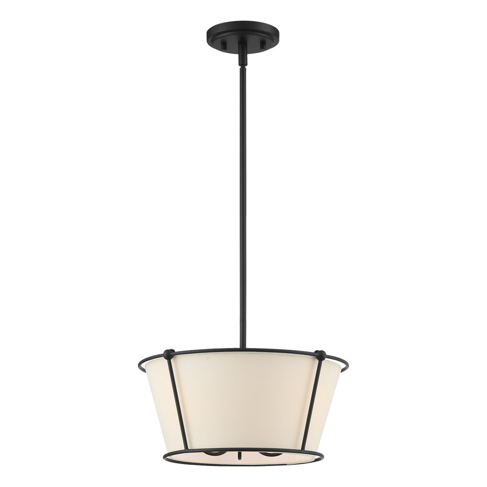 Eurofase Canada - Three Light Semi Flush Mount - Pulito - Matte Black- Union Lighting Luminaires Decor