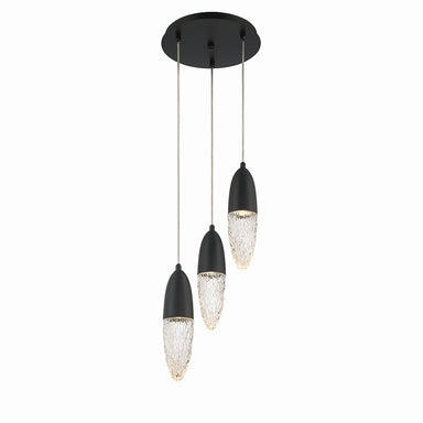 Eurofase Canada - Three Light Chandelier - Ecrou - Black- Union Lighting Luminaires Decor