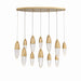 Eurofase Canada - 12 Light Chandelier - Ecrou - Gold- Union Lighting Luminaires Decor