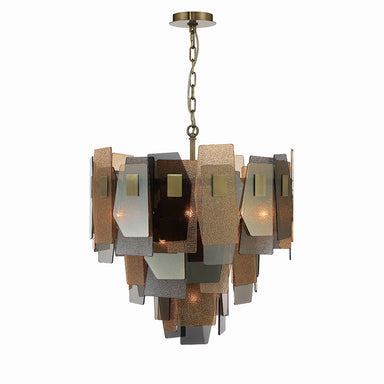 Eurofase Canada - Ten Light Chandelier - Cocolina - Brass- Union Lighting Luminaires Decor
