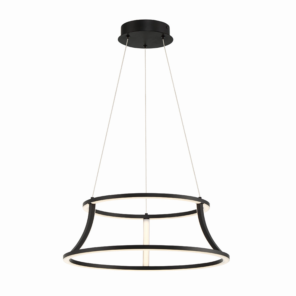 Eurofase Canada - CADOUX-CHD-20IN-BK-WH - CADOUX - Black- Union Lighting Luminaires Decor