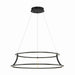 Eurofase Canada - CADOUX-CHD-30IN-BK-WH - CADOUX - Black- Union Lighting Luminaires Decor