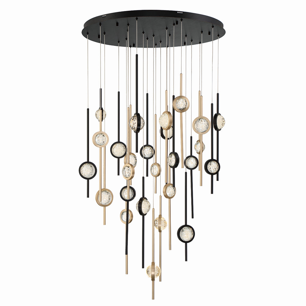 Eurofase Canada - LED Chandelier - Barletta - Gold-Black- Union Lighting Luminaires Decor