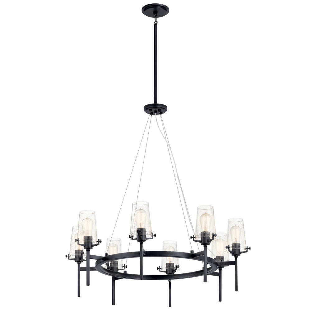 Kichler Canada - Eight Light Chandelier - Alton - Black- Union Lighting Luminaires Decor