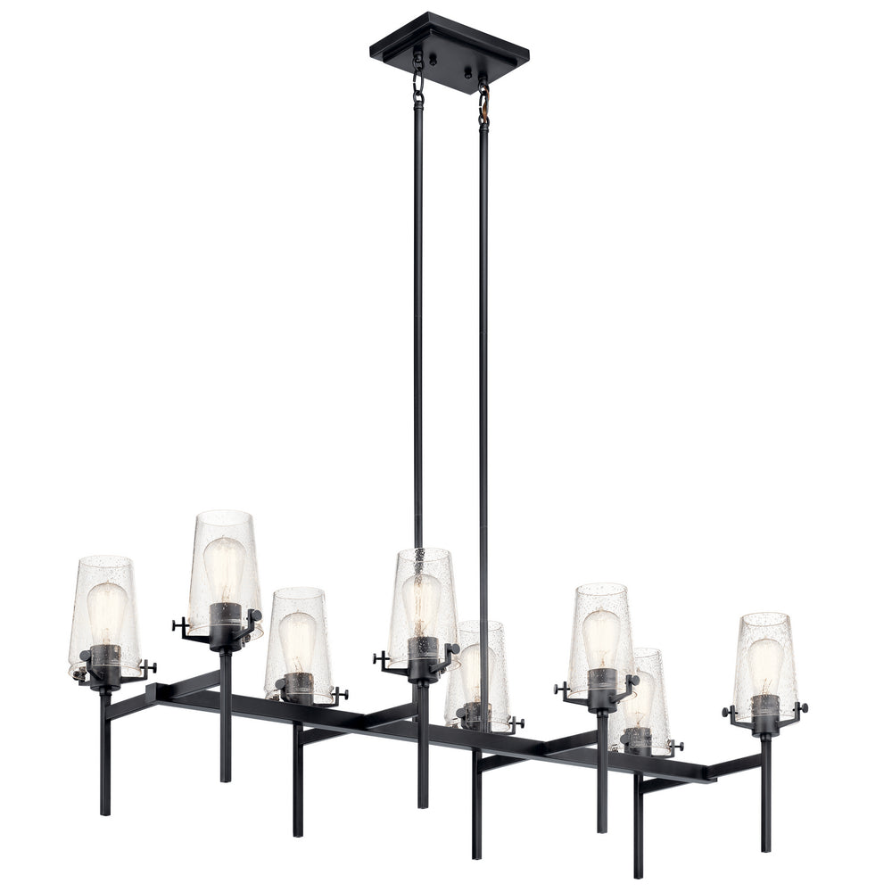 Kichler Canada - Eight Light Linear Chandelier - Alton - Black- Union Lighting Luminaires Decor