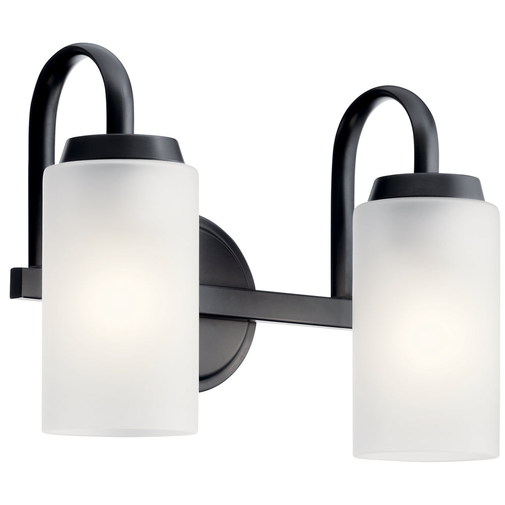 Kichler Canada - Two Light Bath - Kennewick - Black- Union Lighting Luminaires Decor