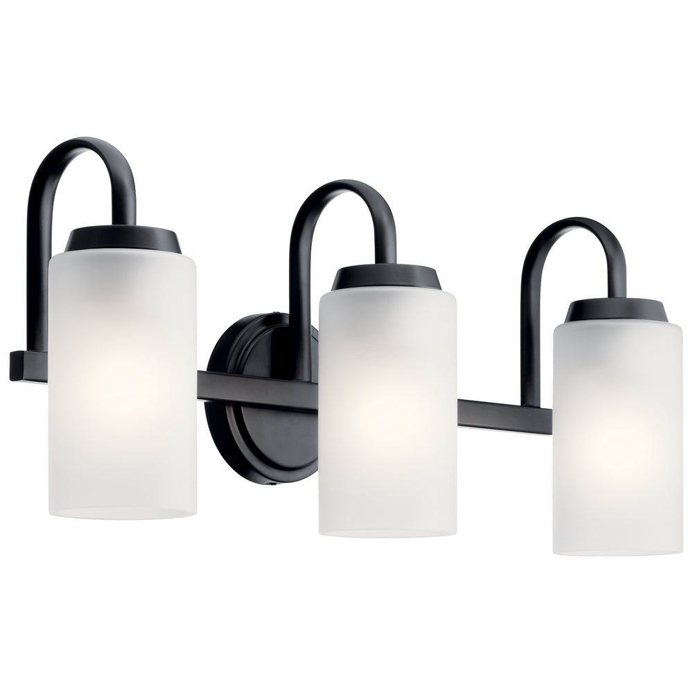 Kichler Canada - Three Light Bath - Kennewick - Black- Union Lighting Luminaires Decor