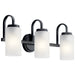 Kichler Canada - Three Light Bath - Kennewick - Black- Union Lighting Luminaires Decor