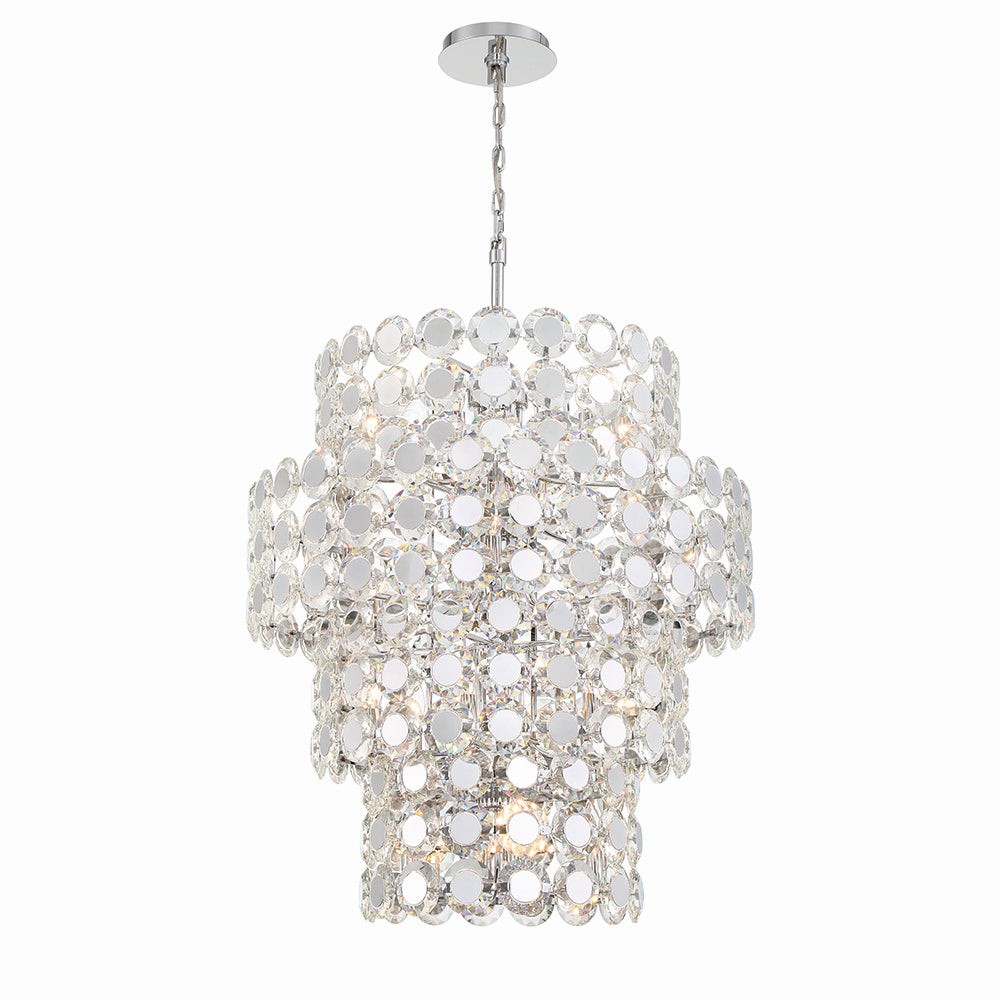 Eurofase Canada - PERRENE-CHD-24LT-45IN-CHR-CL - PERRENE - Chrome- Union Lighting Luminaires Decor