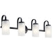 Kichler Canada - Four Light Bath - Kennewick - Black- Union Lighting Luminaires Decor