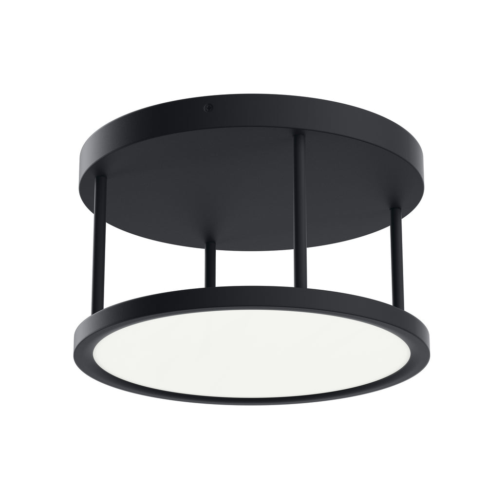 Kichler Canada - LED Semi Flush Mount - Lavi - Matte Black- Union Lighting Luminaires Decor