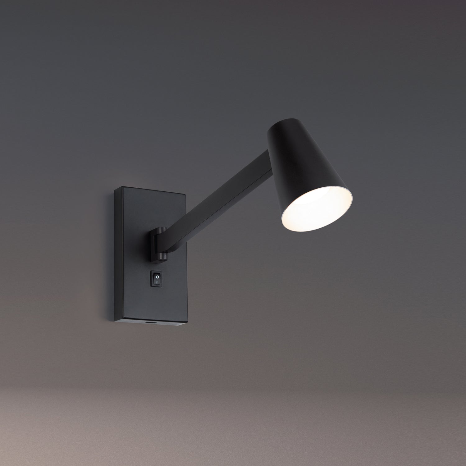 W.A.C. Canada - LED Swing Arm - Grisham - Black/Silver- Union Lighting Luminaires Decor