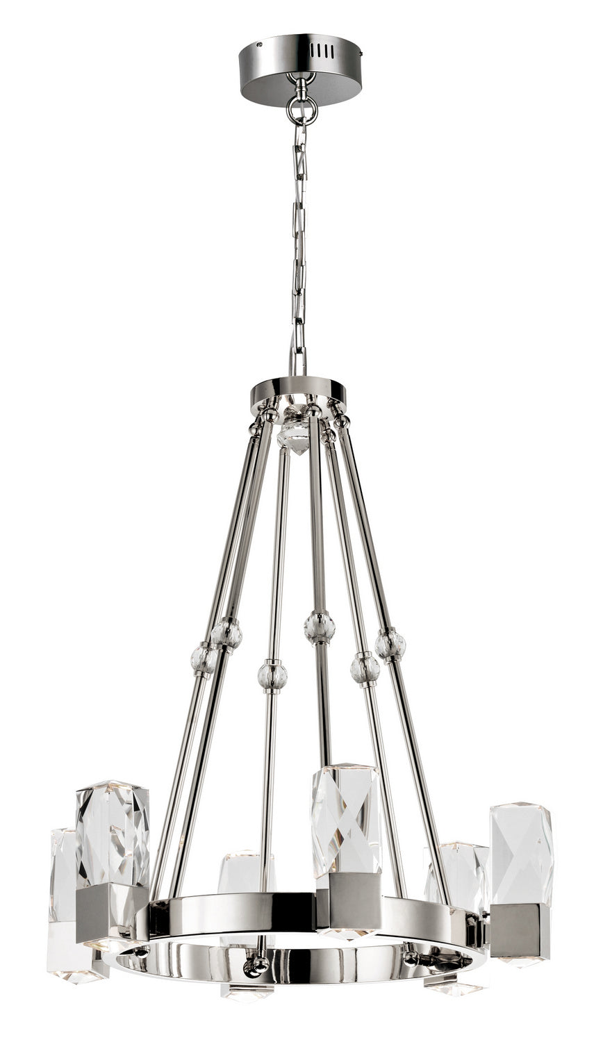 Studio M - LED Chandelier - Empire - Polished Nickel- Union Lighting Luminaires Decor