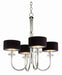 Studio M - Four Light Chandelier - Manhattan - Plated Silver- Union Lighting Luminaires Decor