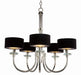 Studio M - Five Light Chandelier - Manhattan - Plated Silver- Union Lighting Luminaires Decor