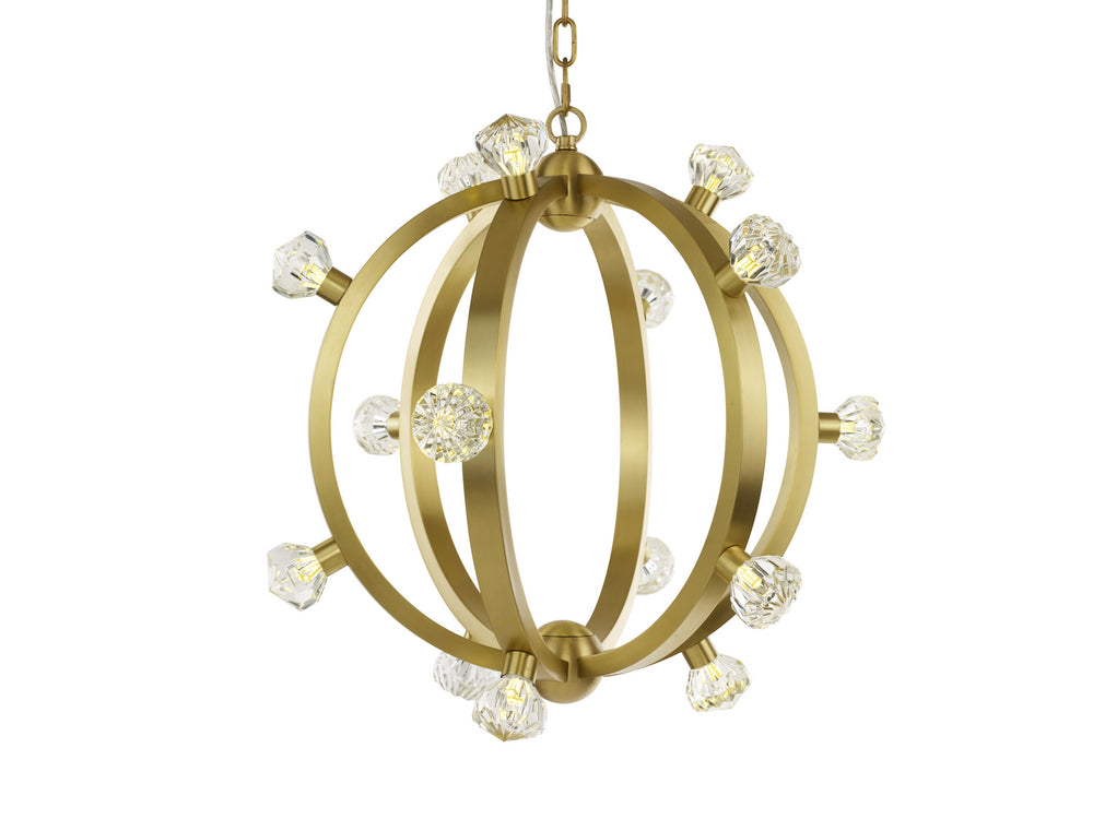 Studio M - LED Pendant - Norma Jeane - Satin Brass- Union Lighting Luminaires Decor