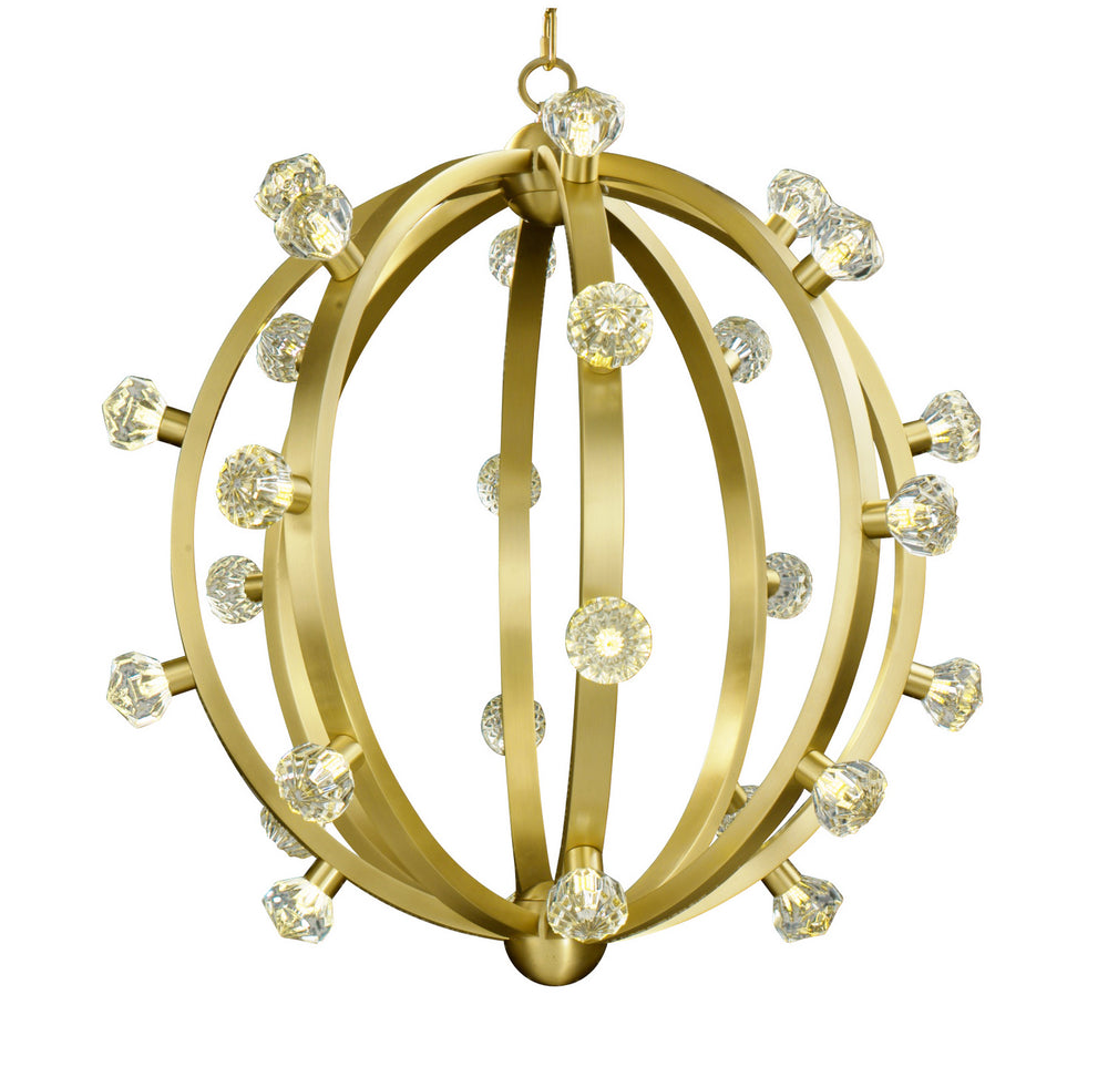 Studio M - LED Pendant - Norma Jeane - Satin Brass- Union Lighting Luminaires Decor