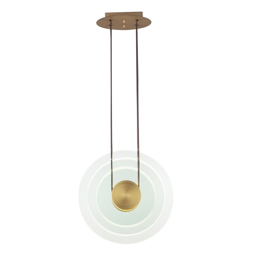 Studio M - LED Pendant - Stratum - Natural Aged Brass- Union Lighting Luminaires Decor