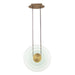 Studio M - LED Pendant - Stratum - Natural Aged Brass- Union Lighting Luminaires Decor