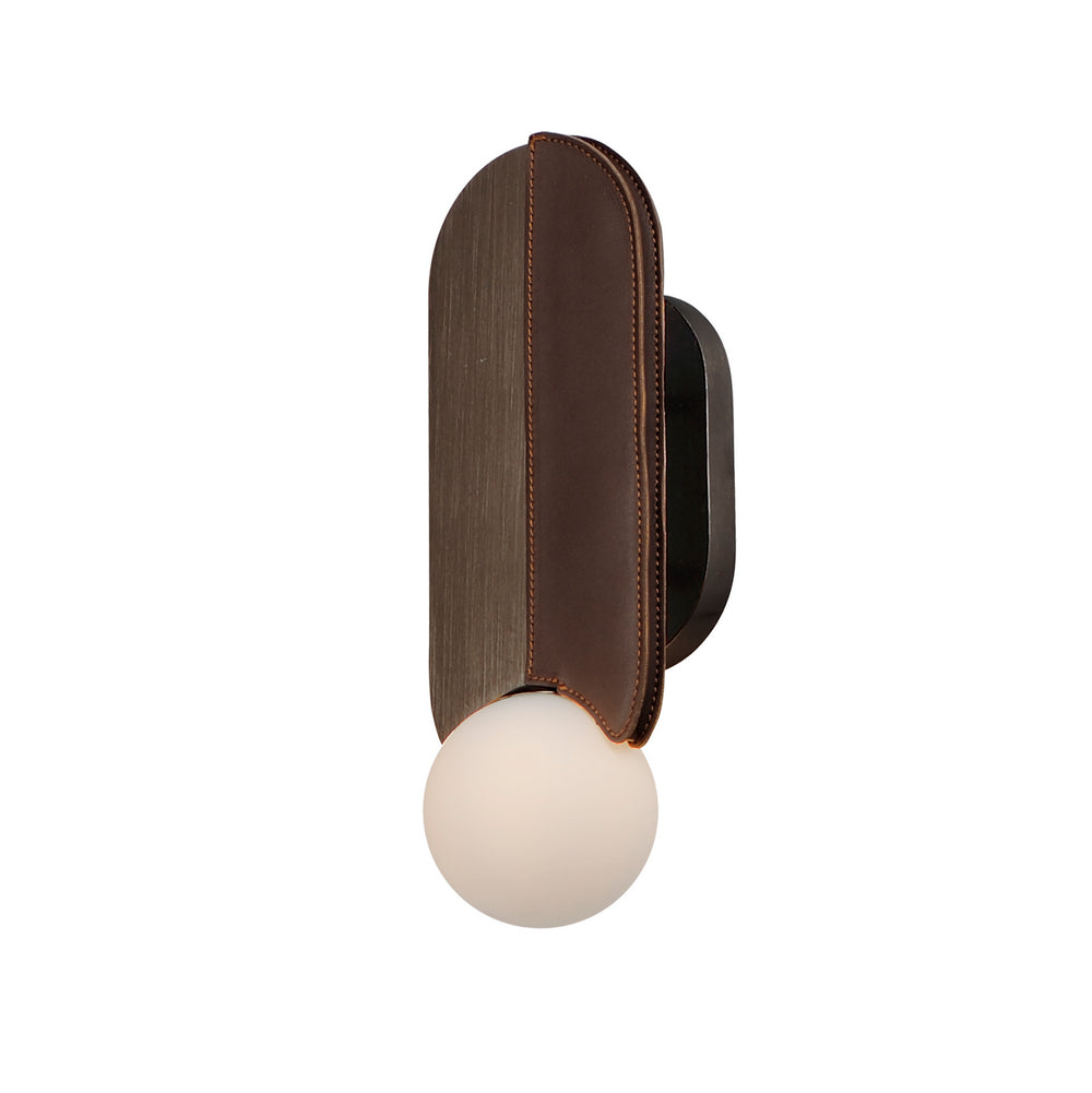 Studio M - LED Wall Sconce - Stitched - Brushed Bronze- Union Lighting Luminaires Decor