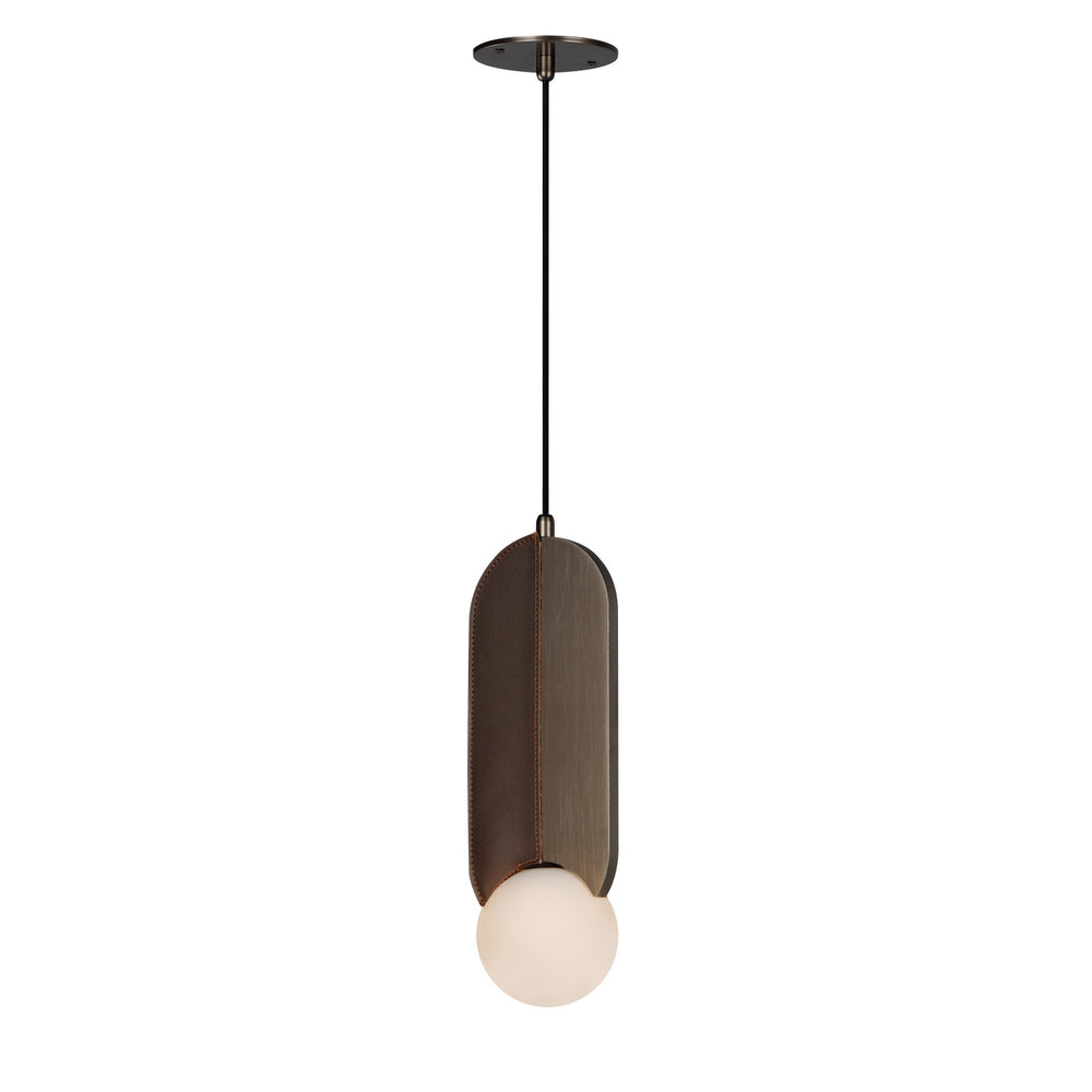 Studio M - LED Pendant - Stitched - Brushed Bronze- Union Lighting Luminaires Decor