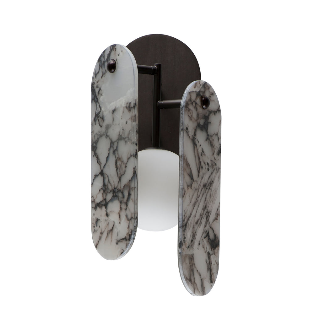 Studio M - LED Wall Sconce - Megalith - Stone - Brushed Bronze- Union Lighting Luminaires Decor