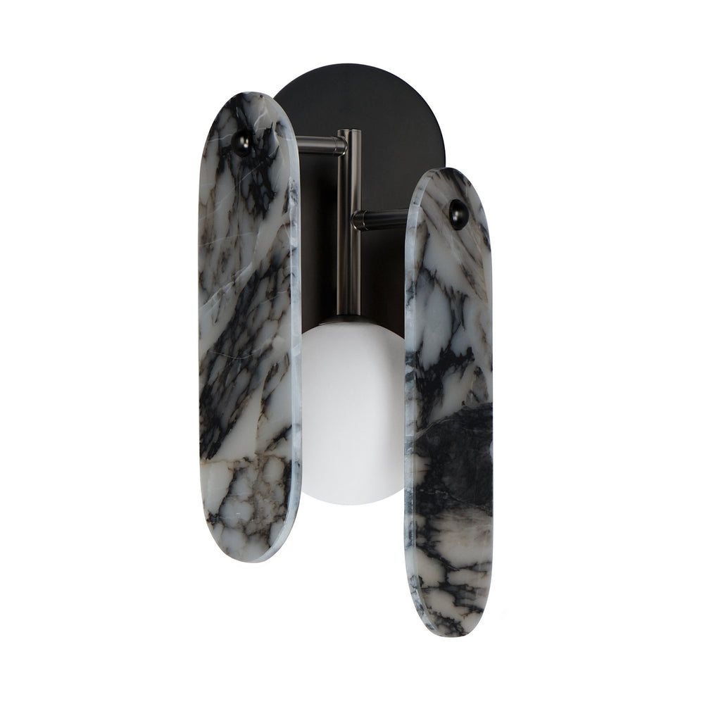 Studio M - LED Wall Sconce - Megalith - Stone - Gunmetal- Union Lighting Luminaires Decor